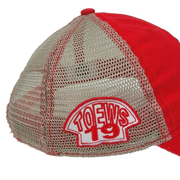 Chicago Blackhawks Hockey Hat Snapback Trucker Cap Jonathan Toews 19 Logo Red - Picture 3 of 7